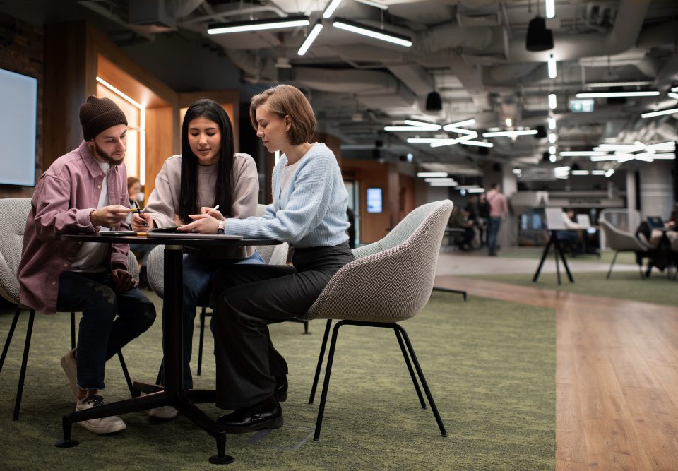 3 individuals in a KL coworking space