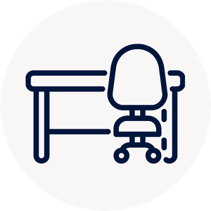 Desk & Chair Icon